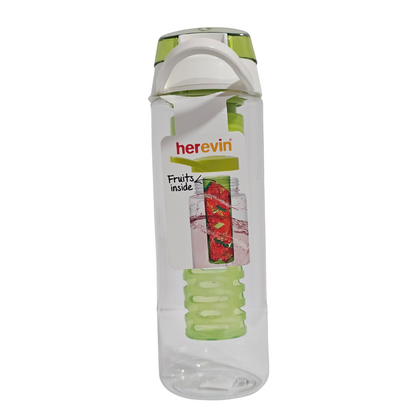 Herevin 0.75L Fruit Infuser Water Bottle – Made in Turkey (Assorted Colours)