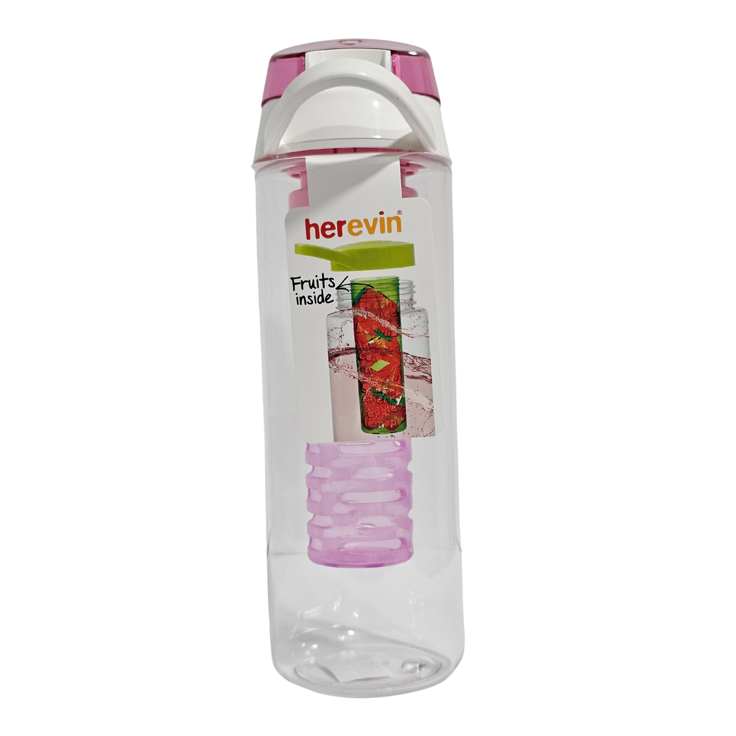 Herevin 0.75L Fruit Infuser Water Bottle – Made in Turkey (Assorted Colours)