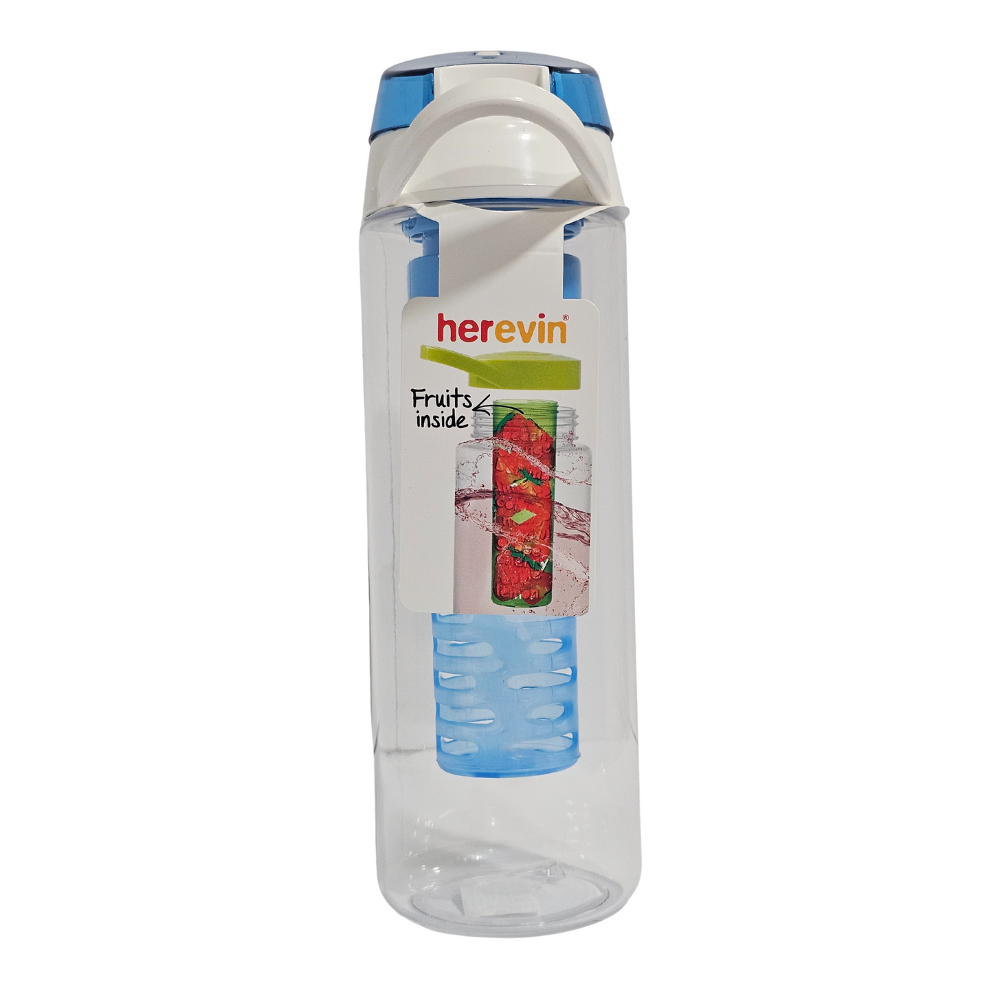 Herevin 0.75L Fruit Infuser Water Bottle – Made in Turkey (Assorted Colours)