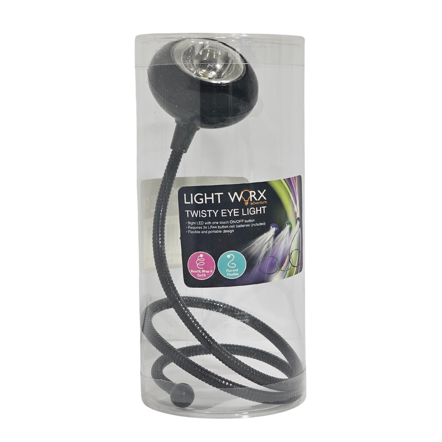 Light Worx Twisty Eye Light – Available in Black, Green, and Purple