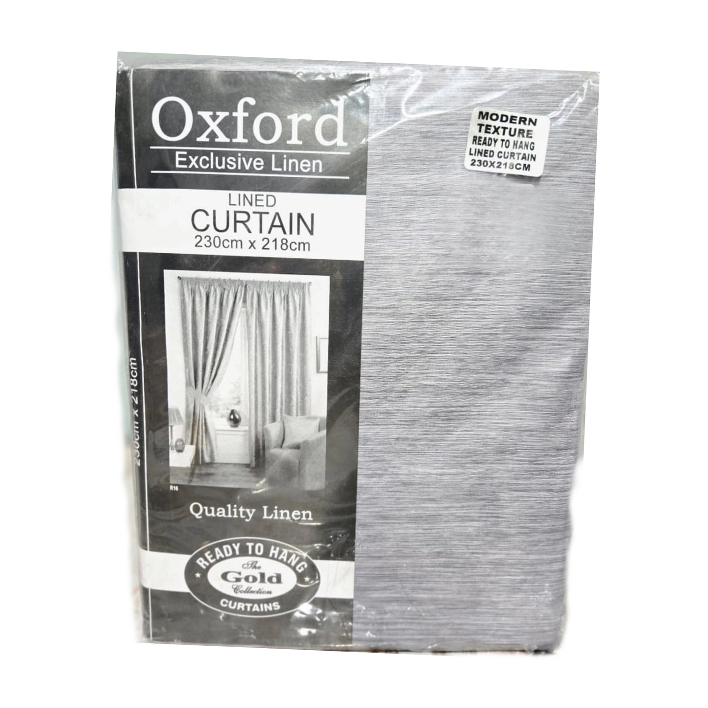 Oxford Exclusive Linen Lined Curtain – 230cm x 218cm (Ready to Hang)
