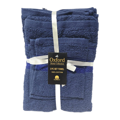 Oxford Home Collection – 3 Piece Towel Set